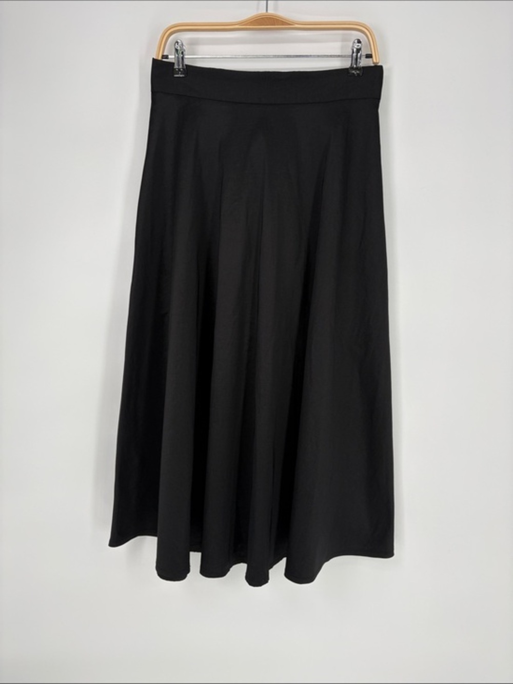 🍔 Ronni Nicole Evening Black A-Line Midi Skirt